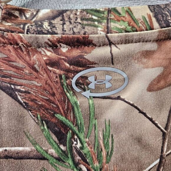 US Navy Shirt Mens Small Camo Under Armour Loose Heat Gear Hunting Short Sleeve - Picture 8 of 9